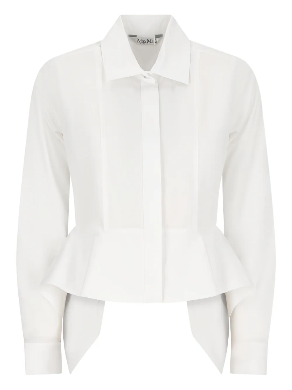 Max Mara peplum-hem shirt Wit