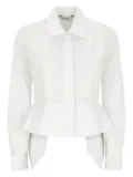 Max Mara peplum-hem shirt - White