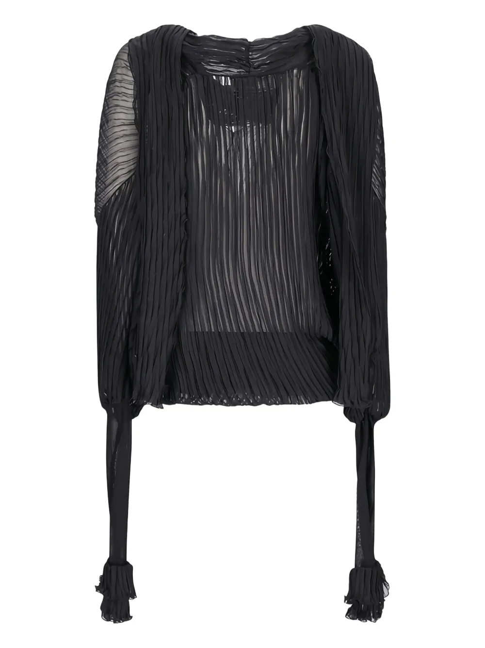 Blumarine pleated ruffled blouse | Blouses | Image 2