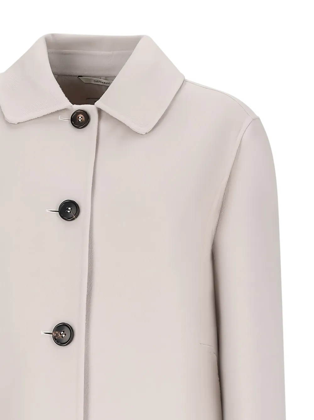 'S Max Mara Lily jack met Peter Pan kraag en knopen Beige