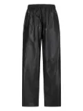 Desa 1972 drawstring leather trousers - Black