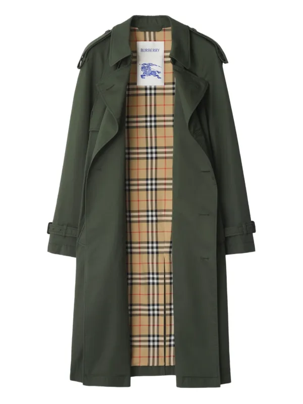 トレンチコート Burberry Sage green polyester blend trench coat 87854485-1088-4E57-B851-