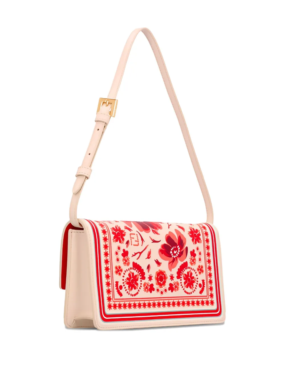 FENDI Wallet On Chain Baguette shoulder bag Rood