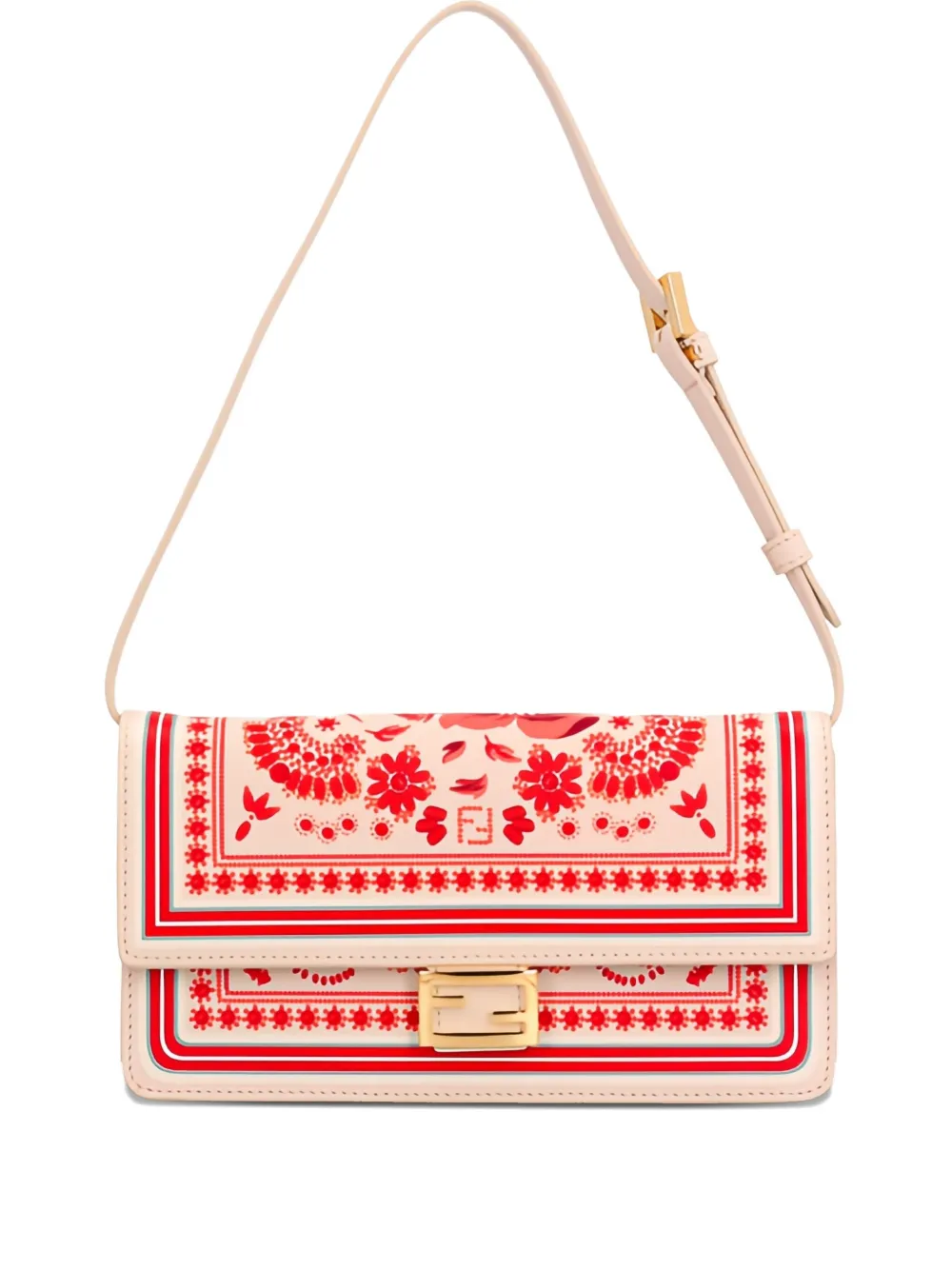 FENDI Wallet On Chain Baguette shoulder bag - レッド FENDI Wallet On Chain Baguette shoulder bag - レッド