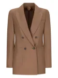 Max Mara double-breasted patch-pocket dress - Brown