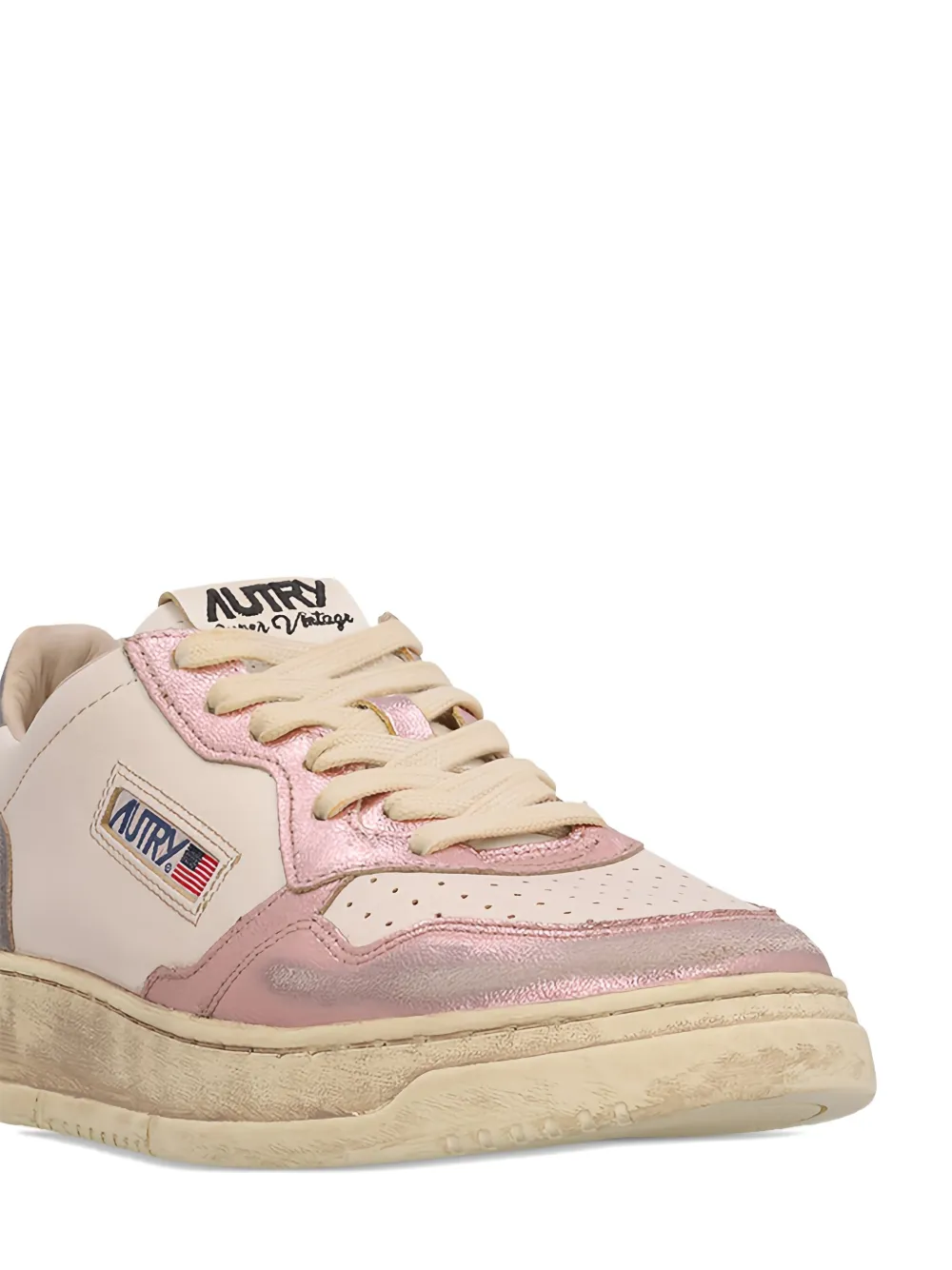 Autry Sneakers met logopatch Beige