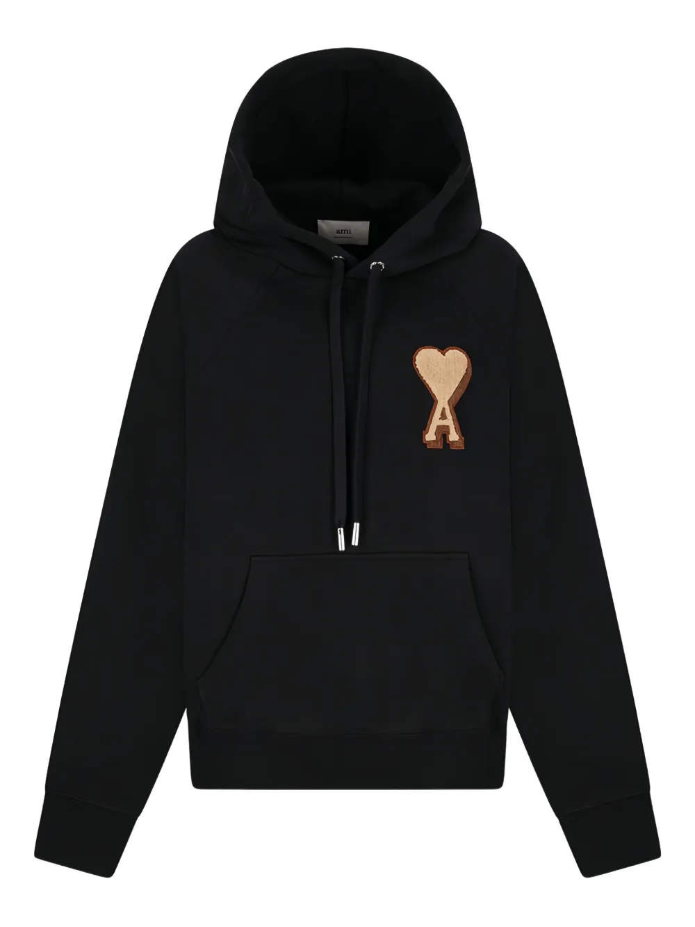 Ami Alexandre Mattiussi Ami De Coeur Hoodie In Black