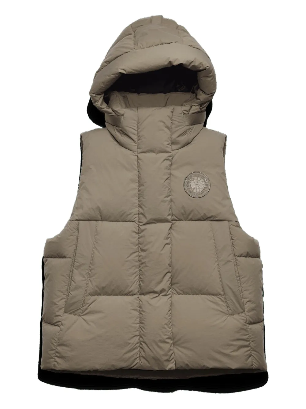 Canada Goose Hooded Puffer Gilet In Neutral