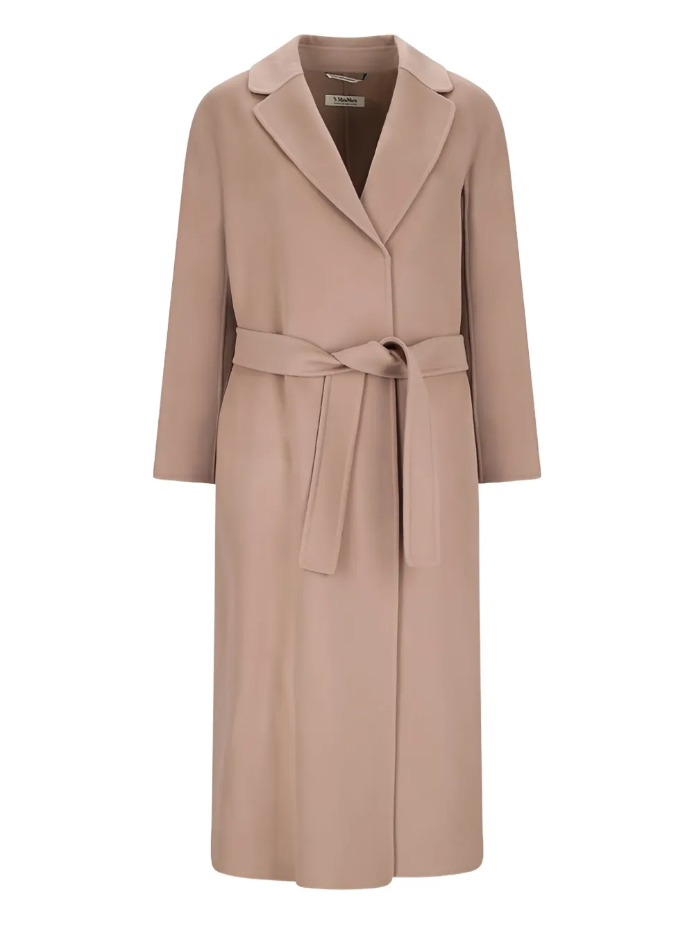 'S Max Mara Jas met revers en ceintuur Beige