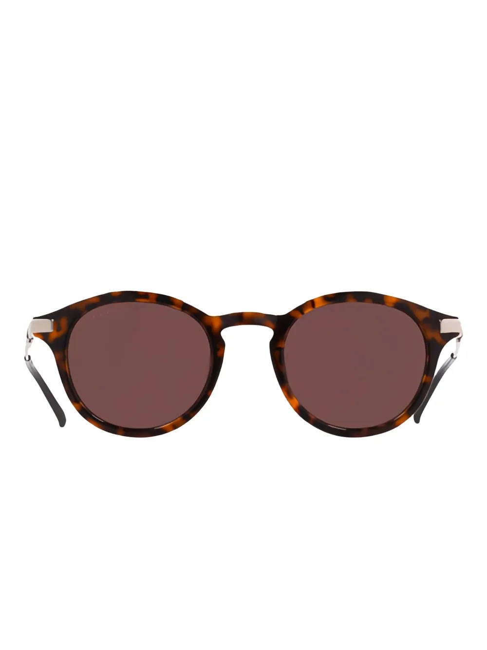 Gucci Eyewear round-frame metal-detail sunglasses - Rosso