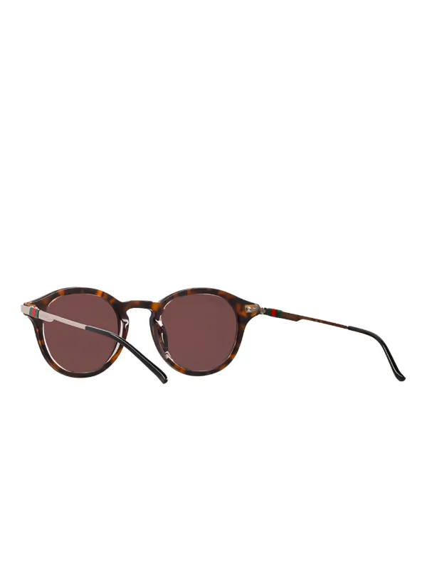 Gucci Eyewear ラウンドフレーム サングラス | レッド | FARFETCH JP