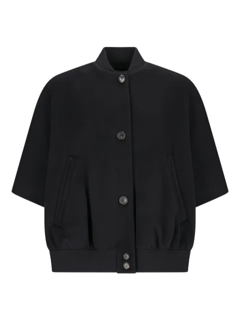 Max Mara short-sleeve cashmere cape