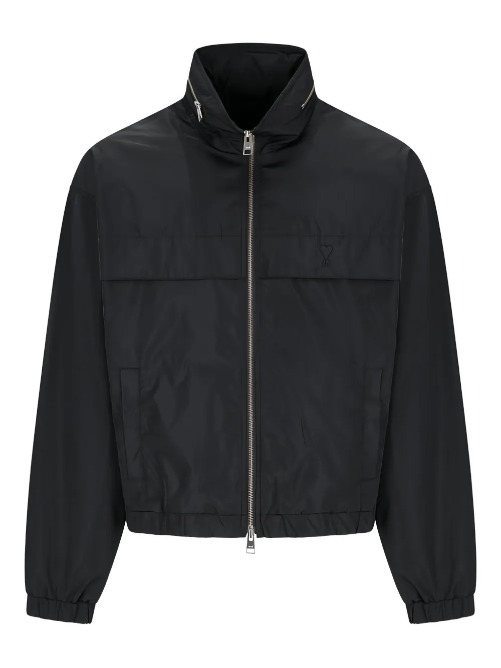 AMI Paris Coupe zip windbreaker - ブラック AMI Paris Coupe zip windbreaker - ブラック