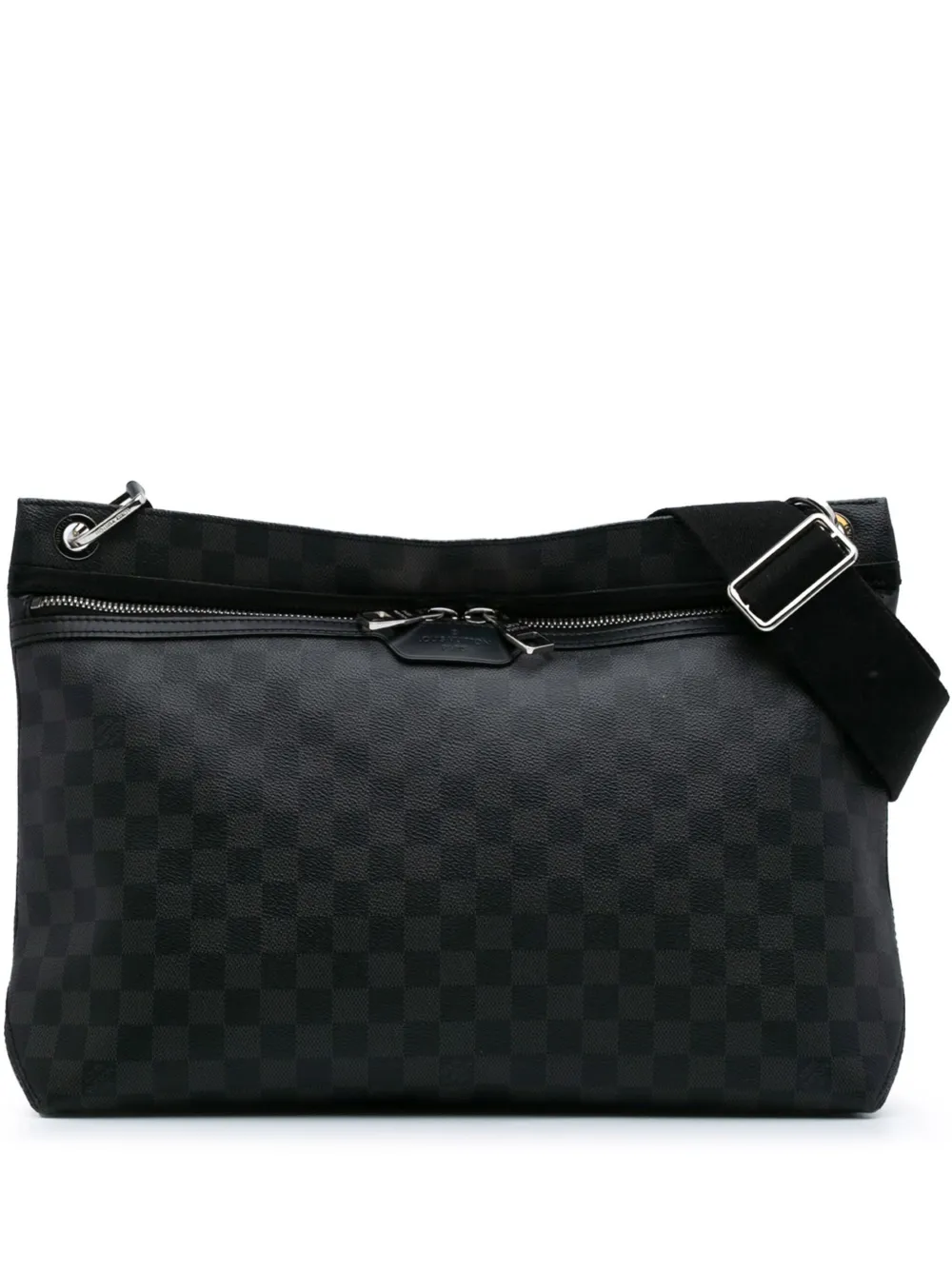 Pre-owned Louis Vuitton 2016 Damier Graphite Hunter Messenger Crossbody Bag