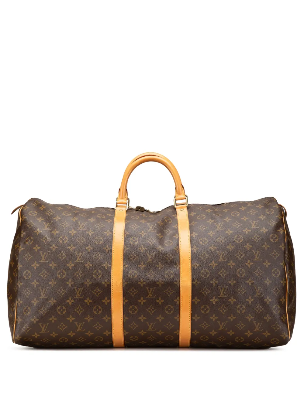 Louis Vuitton Pre-Owned 1998 Monogram Keepall 60 travel bag - ブラウン Louis Vuitton Pre-Owned 1998 Monogram Keepall 60 travel bag - ブラウン