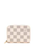 Louis Vuitton Pre-Owned 2020 Damier Azur Zippy Purse coin pouch - White
