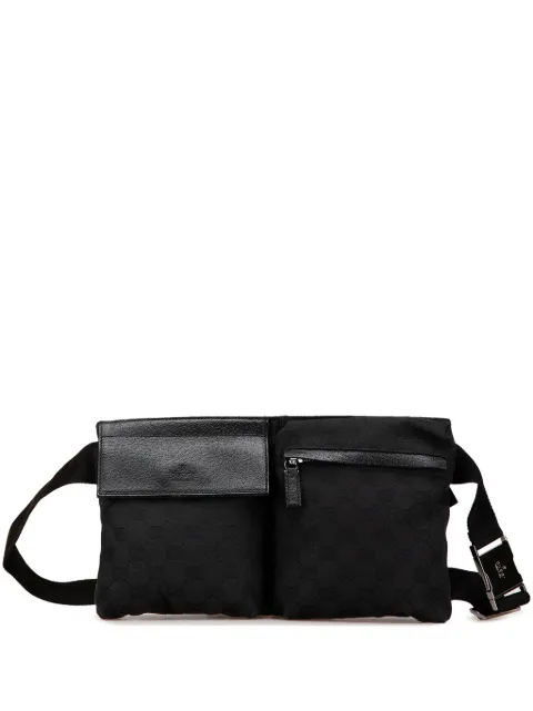 Gucci Pre-Owned 2000-2015 GG Canvas Double Pocket belt bag