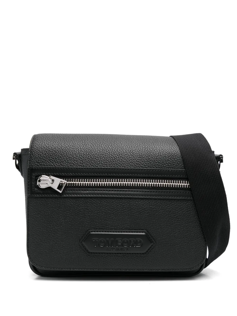 TOM FORD レザーショルダーバッグ - ブラック TOM FORD レザーショルダーバッグ - ブラック