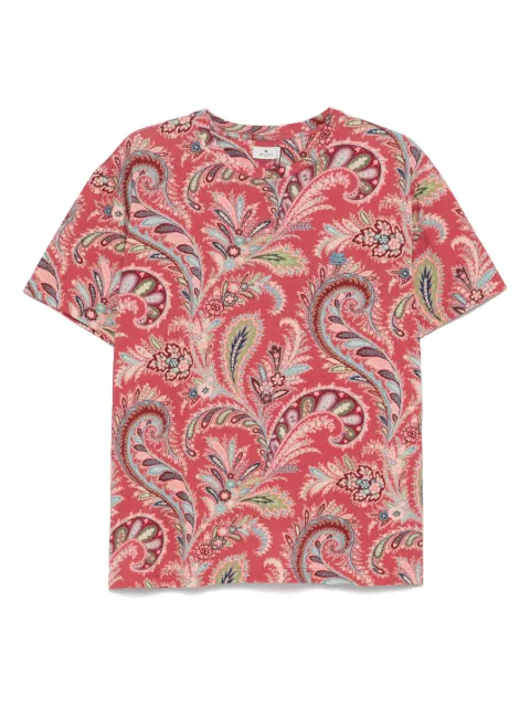 ETRO playera con estampado de cachemira