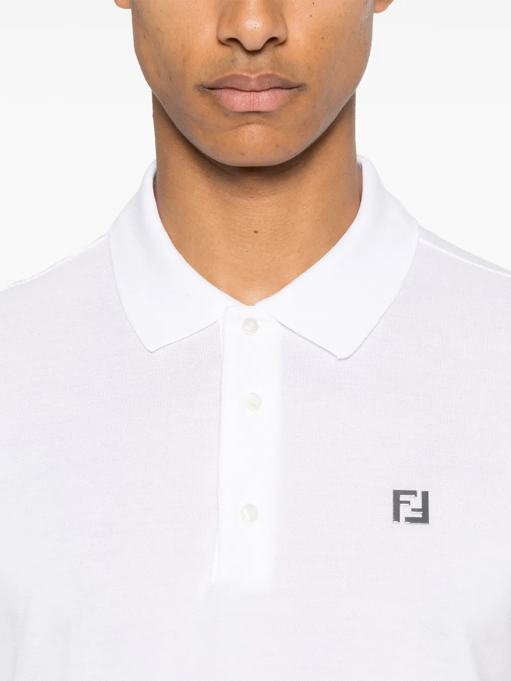 FENDI Katoenen poloshirt Wit