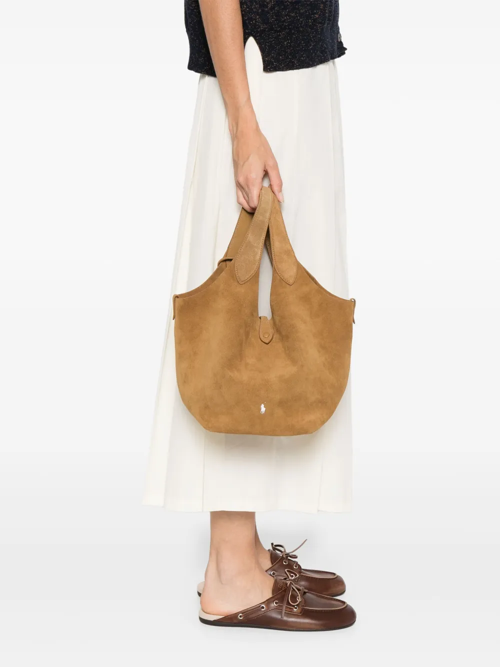 Polo Ralph Lauren suede tote bag - Bruin