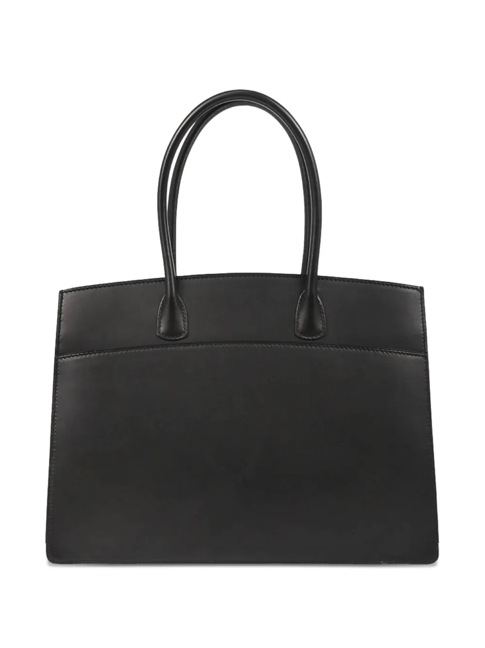 Hermès Pre-Owned 2003 ホワイト バス PM ハンドバッグ - ブラック Hermès Pre-Owned 2003 ホワイト バス PM ハンドバッグ - ブラック