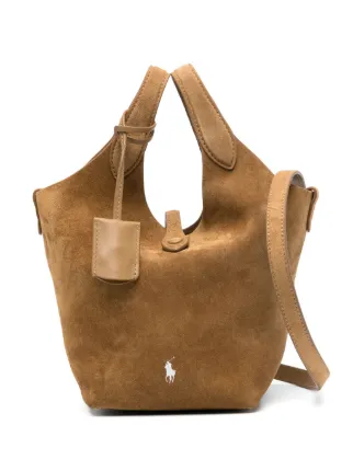 Polo Ralph Lauren スエード バケットバッグ | ブラウン | FARFETCH JP