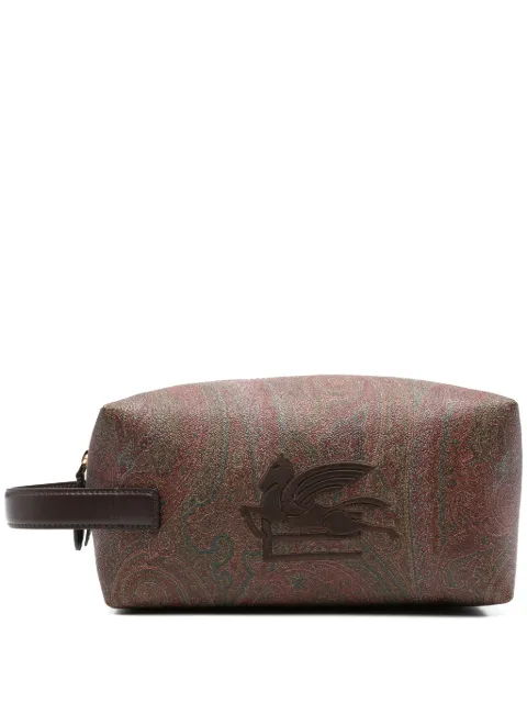 ETRO Trousse da bagno con logo ricamato
