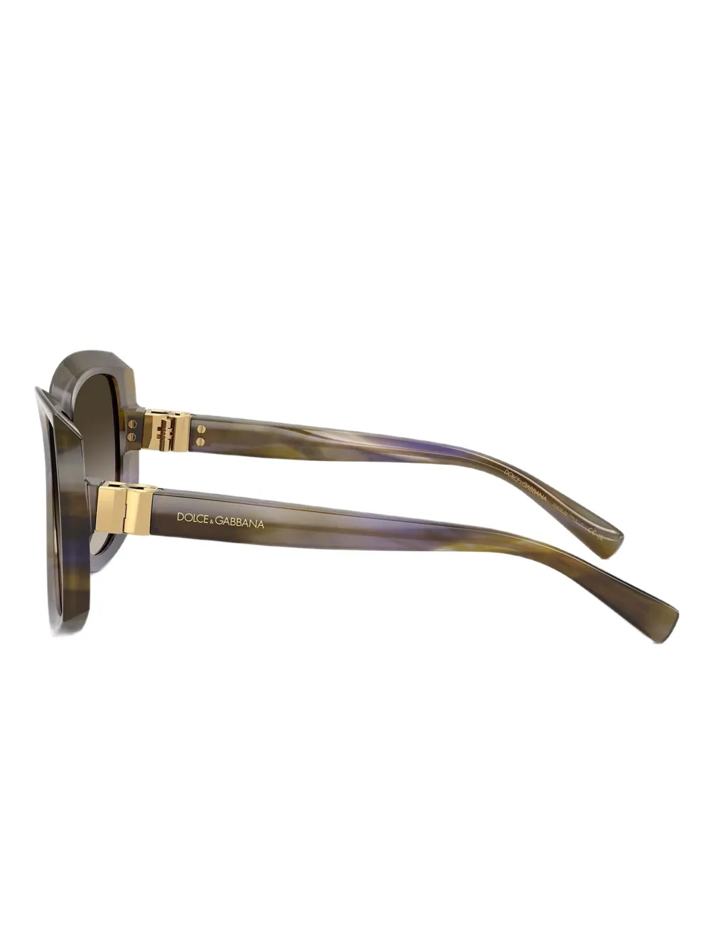 Dolce & Gabbana Eyewear Zonnebril met geometrisch montuur Groen