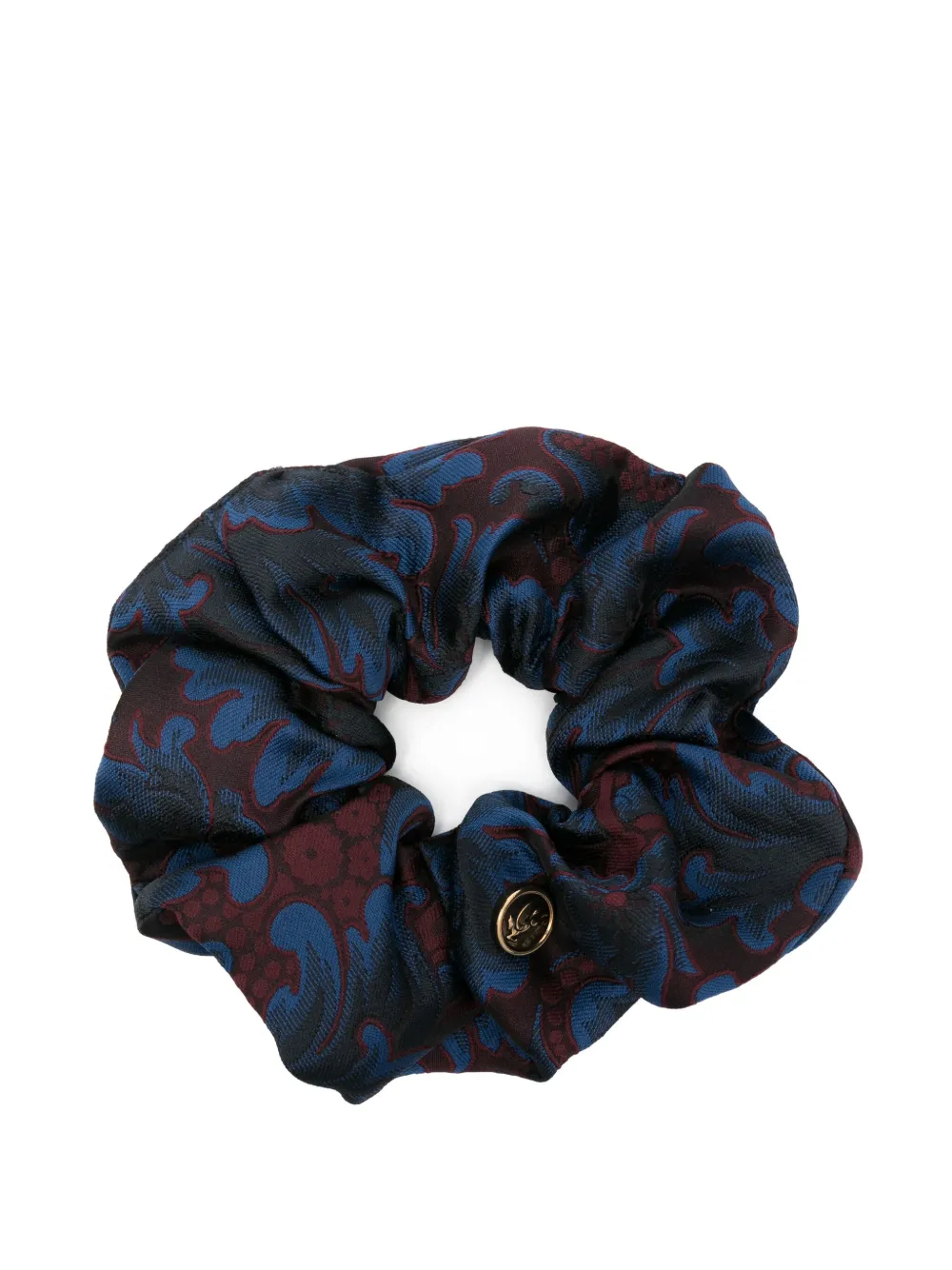 ETRO graphic-print scrunchie Blauw