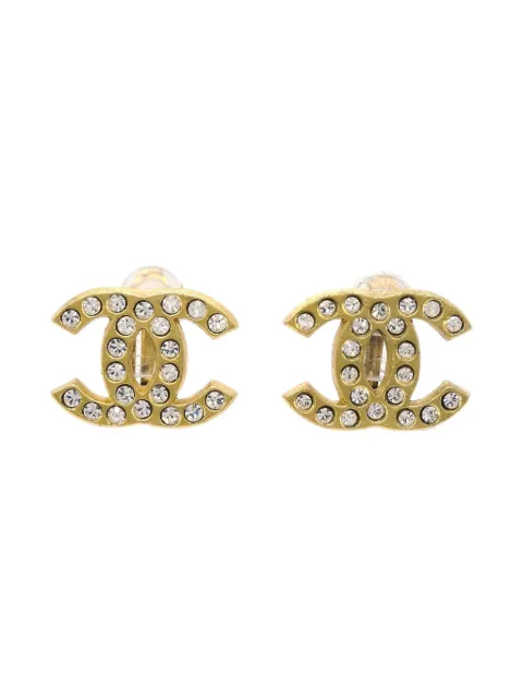 CHANEL Pre-Owned 2001 CC logo clip-on earrings