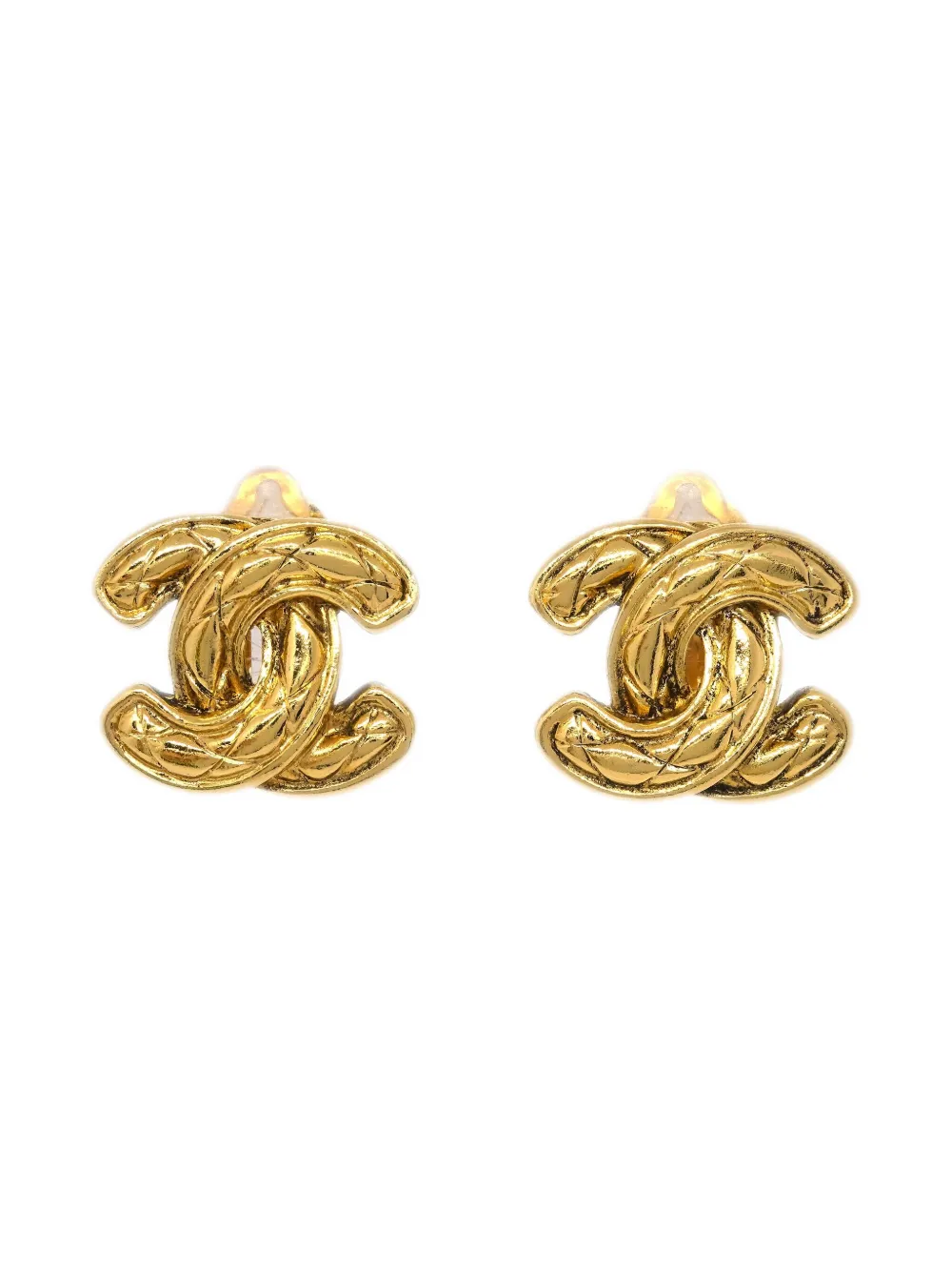 Pre-owned Chanel 1990-2000s Cc Clip-on Earrings
