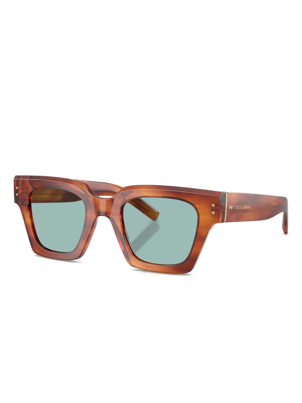 Dolce & Gabbana Eyewear Zonnebril met vierkant montuur Bruin