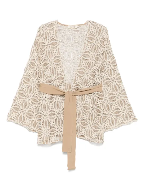 MOUTAKI floral-embroidered cardigan