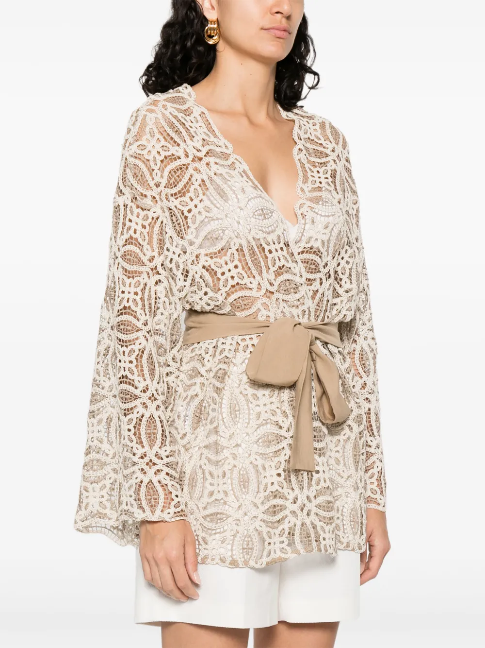 MOUTAKI FLORAL-EMBROIDERED CARDIGAN 