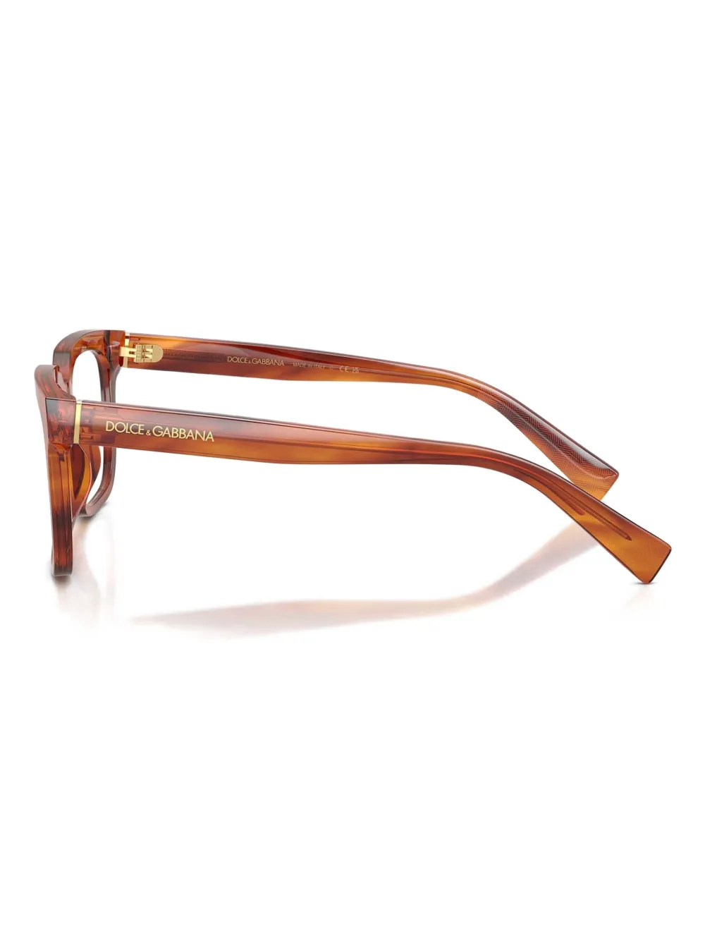 Dolce & Gabbana Eyewear Bril met vierkant montuur Bruin
