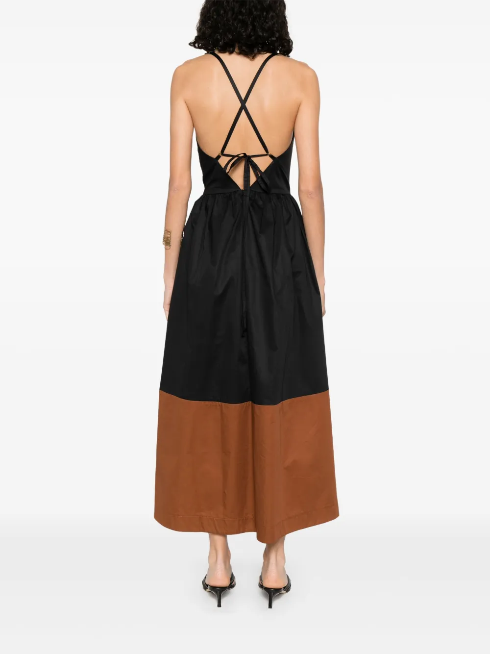 MOUTAKI POPLIN MIDI DRESS