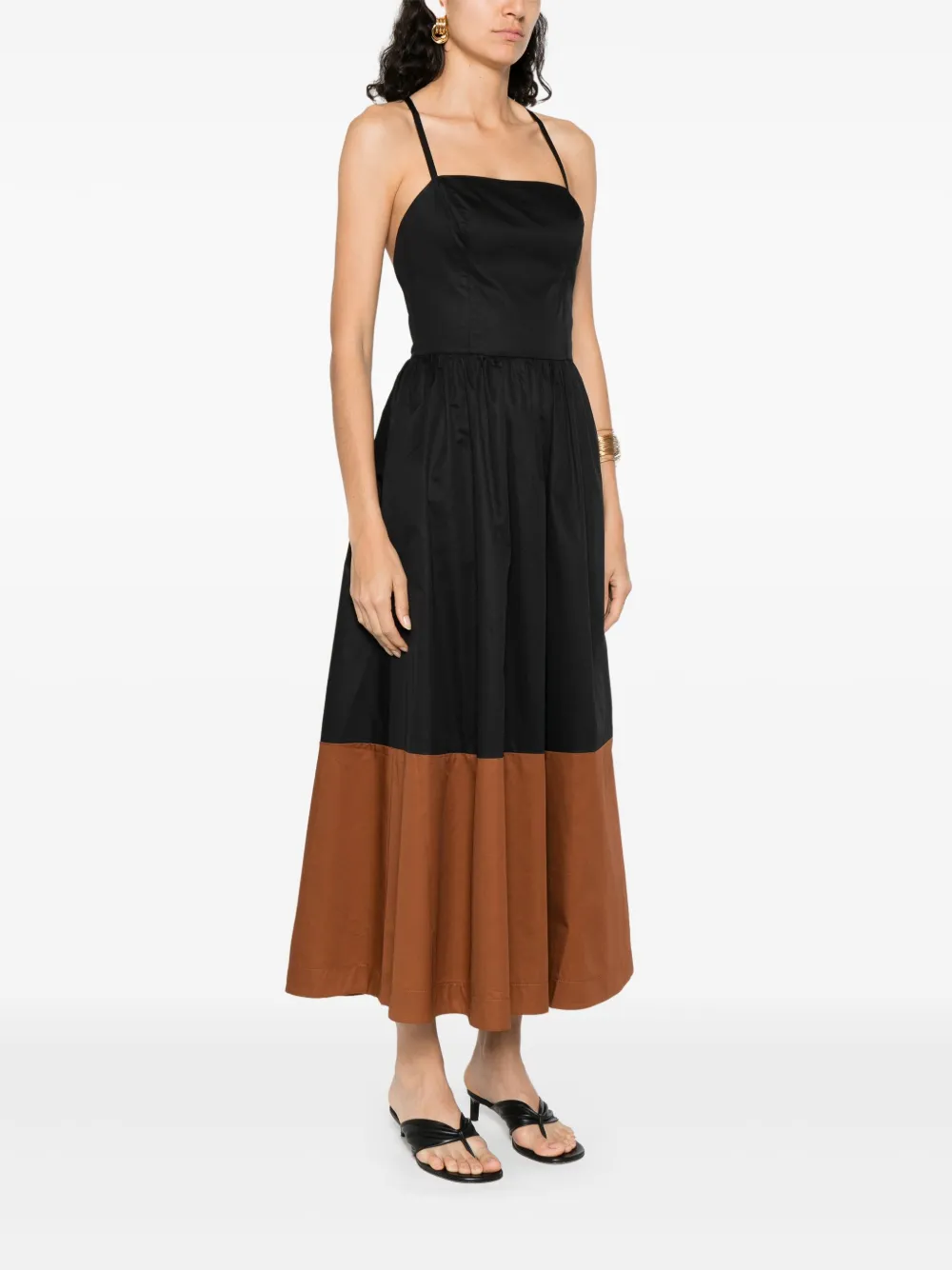 MOUTAKI POPLIN MIDI DRESS
