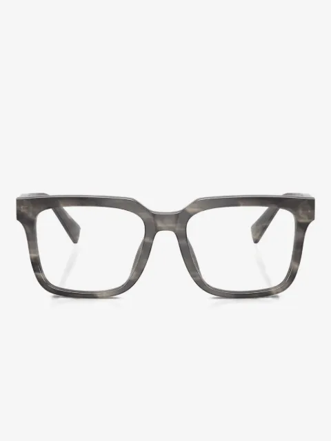 Dolce & Gabbana Eyewear Gestreifte Brille mit eckigem Gestell