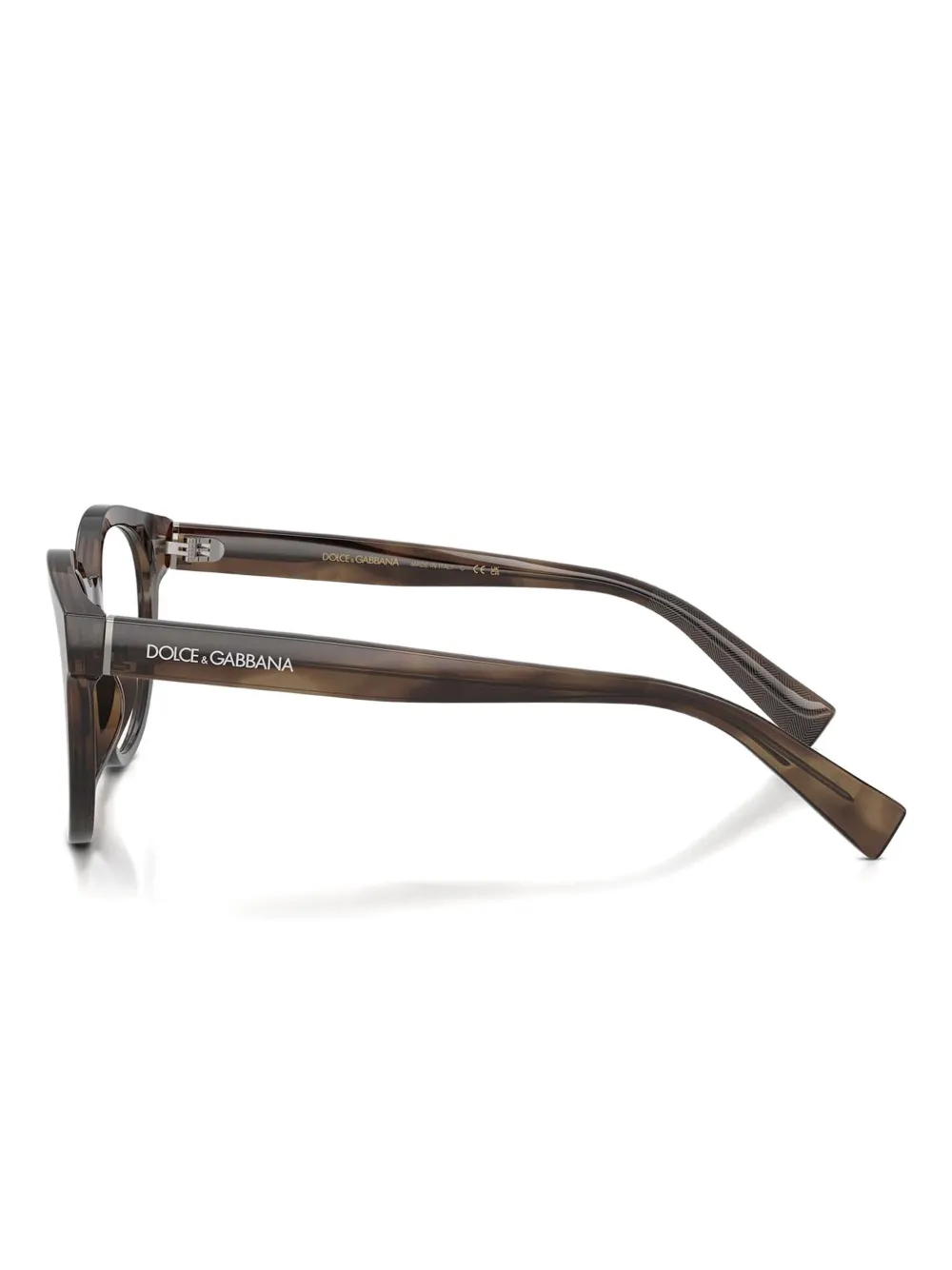 Dolce & Gabbana Eyewear Bril met rond montuur Bruin