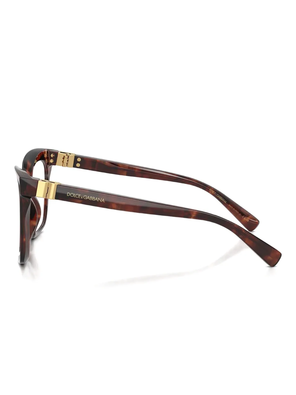 Dolce & Gabbana Eyewear Bril met cat-eye montuur Rood