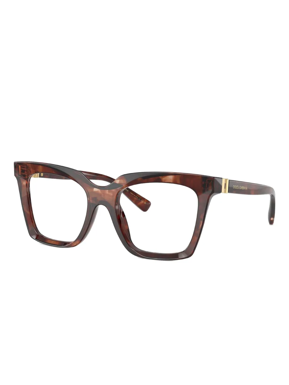 Dolce & Gabbana Eyewear Bril met cat-eye montuur Rood