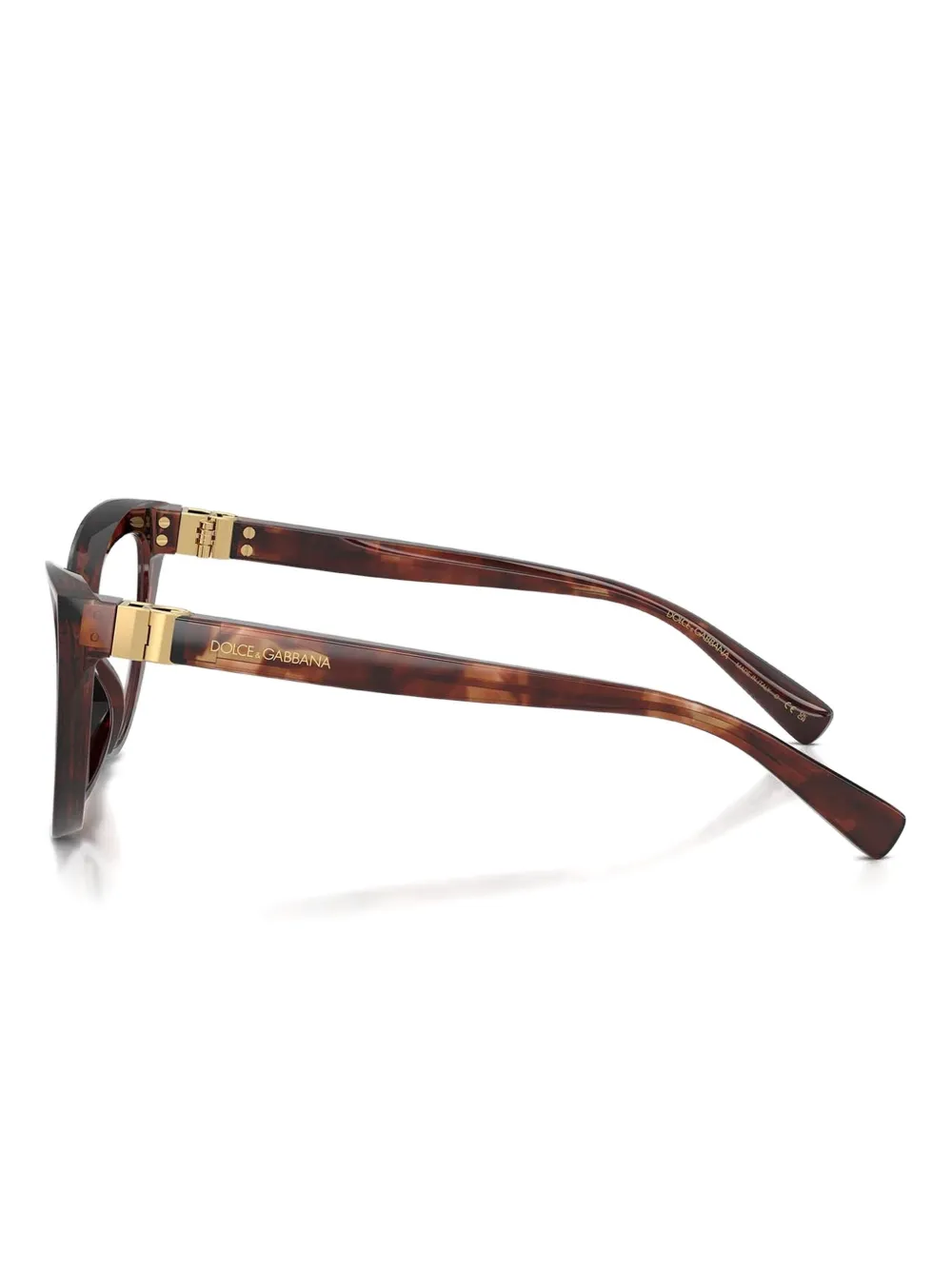 Dolce & Gabbana Eyewear Bril met cat-eye montuur Rood