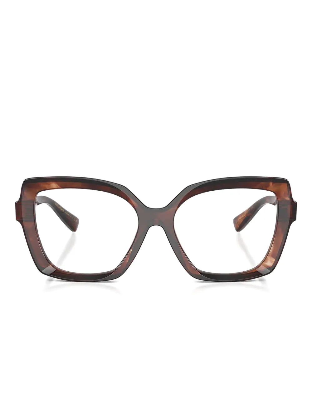 Dolce & Gabbana Eyewear Occhiali con montatura geometrica - Rosso