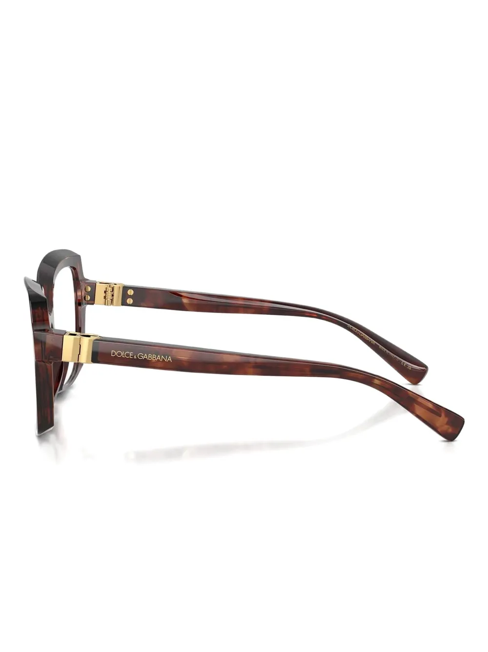 Dolce & Gabbana Eyewear Bril met geometrisch montuur Rood