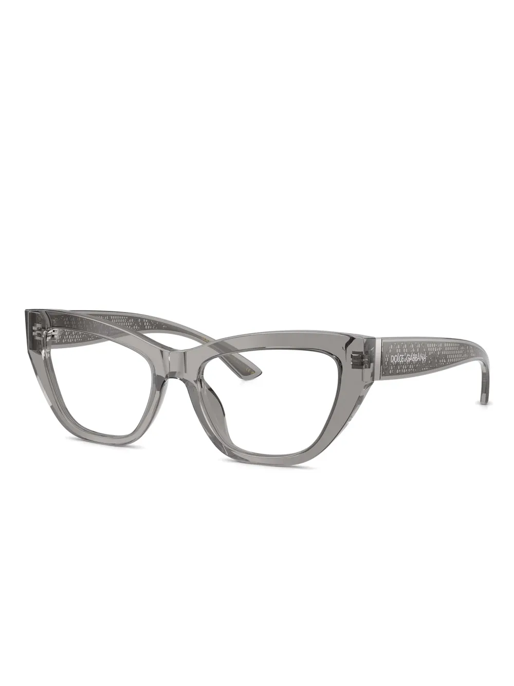 Dolce & Gabbana Eyewear Bril met cat-eye montuur Grijs