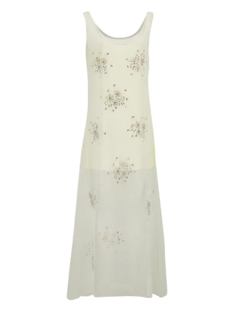 Rabanne embroidered sleeveless midi dress