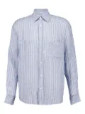 Frescobol Carioca Telles striped button-up shirt - Blue