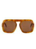 Emmanuelle Khanh 1997 tortoiseshell oversized sunglasses - 296