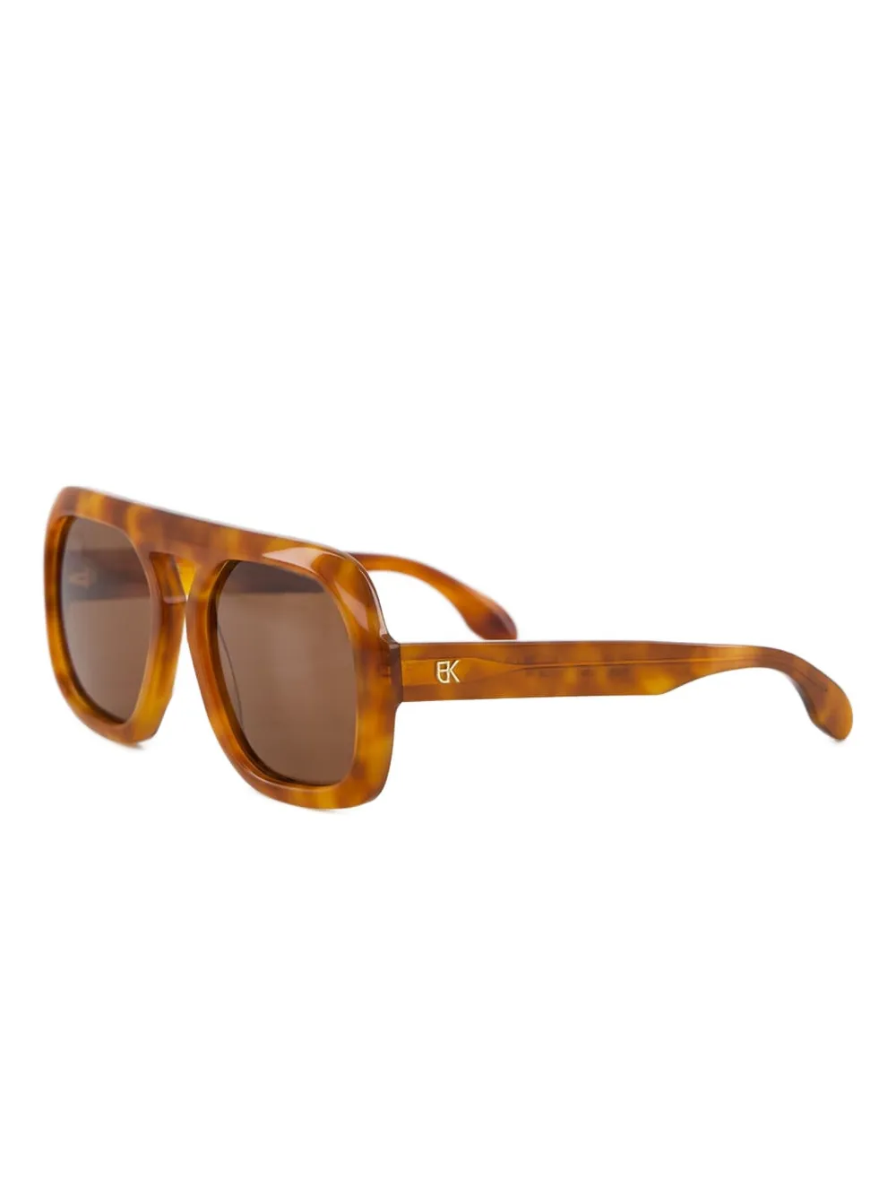 Emmanuelle Khanh 1997 tortoiseshell oversized sunglasses - 296